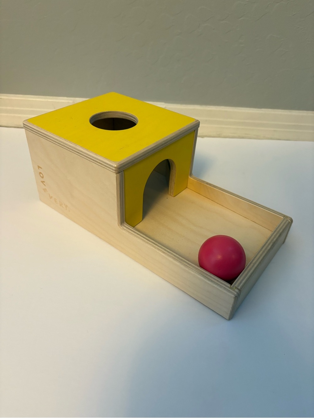Lovevery wooden ball drop baby infant development toy